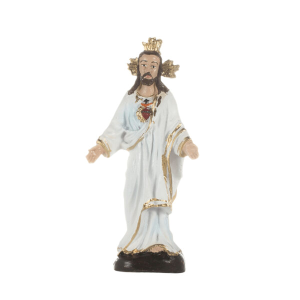 RES-Corason de Jesus (manto blanco) - Resina Coração de Jesus (manto blanco) en resina