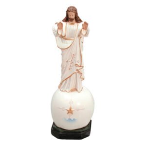 Cristo bendiciendo (manto blanco - sobre globo)