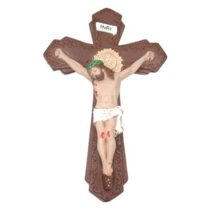 SAN-Crucifixo Gesso (estilo Barroco) Crucifijo de yeso (Barroco)