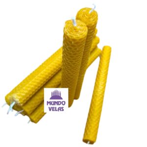 Vela Cera Miel Mediana