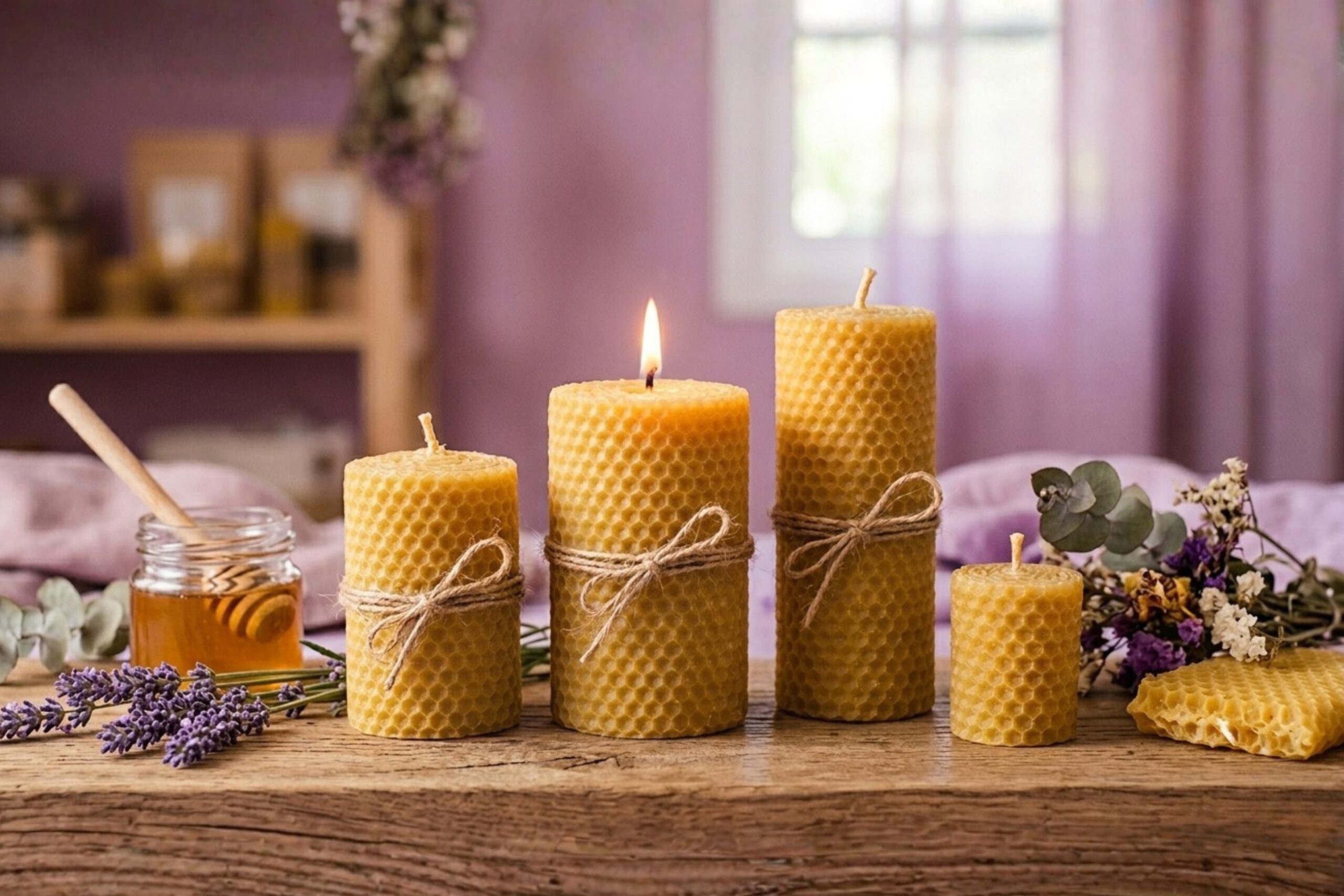 velas de miel portada Vela Cera Miel Fina